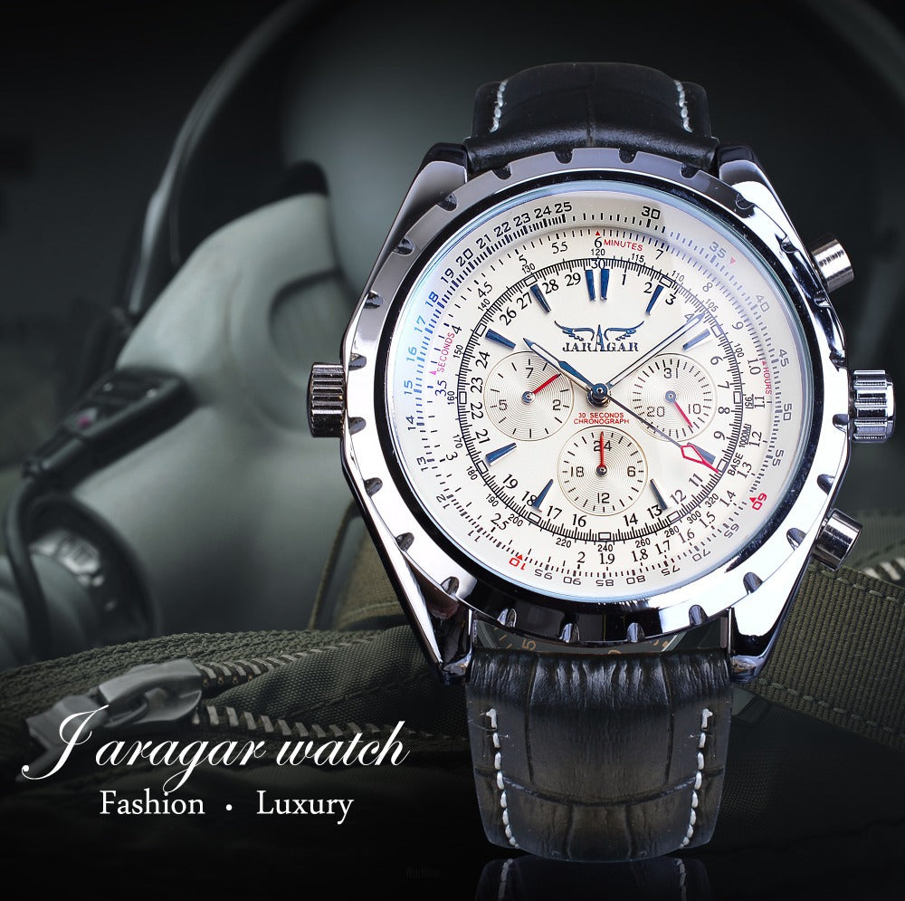 Mens Stylish Casual Multi-function Mechanical Watch - Zentrova Mens Stylish Casual Multi-function Mechanical Watch - Zentrova